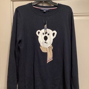 Tommy Hilfiger Women's Cotton Graphic Crewneck Sweater, size XL